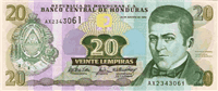 20 Honduran lempiras (Obverse)