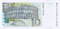 10 Croatian kuna (Reverse)