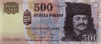 500 Hungarian forint (Obverse)