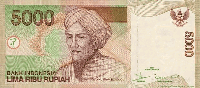 5000 Indonesian rupiah (Obverse)