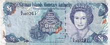 1 Cayman Islands dollar (Obverse)