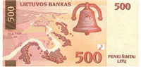 500 Lithuanian litai (Reverse)