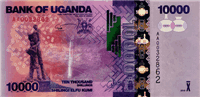 10000 Ugandan shillings (Obverse)