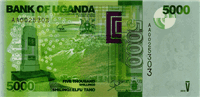 5000 Ugandan shillings (Obverse)