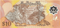 10 Brunei dollars (Reverse)