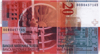 20 Swiss francs (Reverse)
