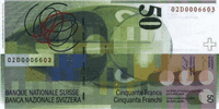 50 Swiss francs (Reverse)