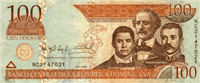 100 Dominican pesos (Obverse)