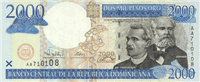 2000 Dominican pesos (Obverse)
