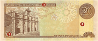 20 Dominican pesos (Reverse)