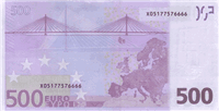 500 Euros (Reverse)