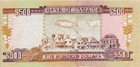 500 Jamaican dollars (Reverse)