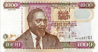 1000 Kenyan shillings (Obverse)