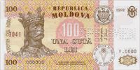 100 Moldovan lei (Obverse)
