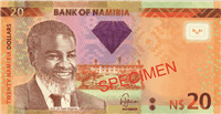 20 Namibian dollars (Obverse)
