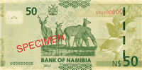 50 Namibian dollars (Reverse)
