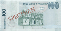 100 Nicaraguan córdobas (Reverse)