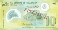 10 Nicaraguan córdobas (Obverse)