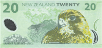 20 New Zealand dollar (Reverse)