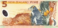 5 New Zealand dollar (Reverse)