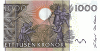 1000 Swedish kronor (Reverse)