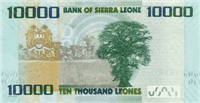 10000 Sierra Leonean leones (Reverse)