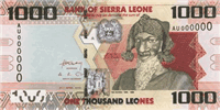 1000 Sierra Leonean leones (Obverse)