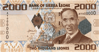 2000 Sierra Leonean leones (Obverse)