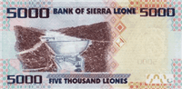 5000 Sierra Leonean leones (Reverse)