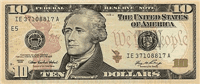 10 United States dollars (Obverse)