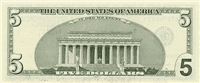 5 United States dollars (Reverse)