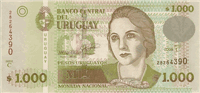 1000 Uruguayan pesos (Obverse)